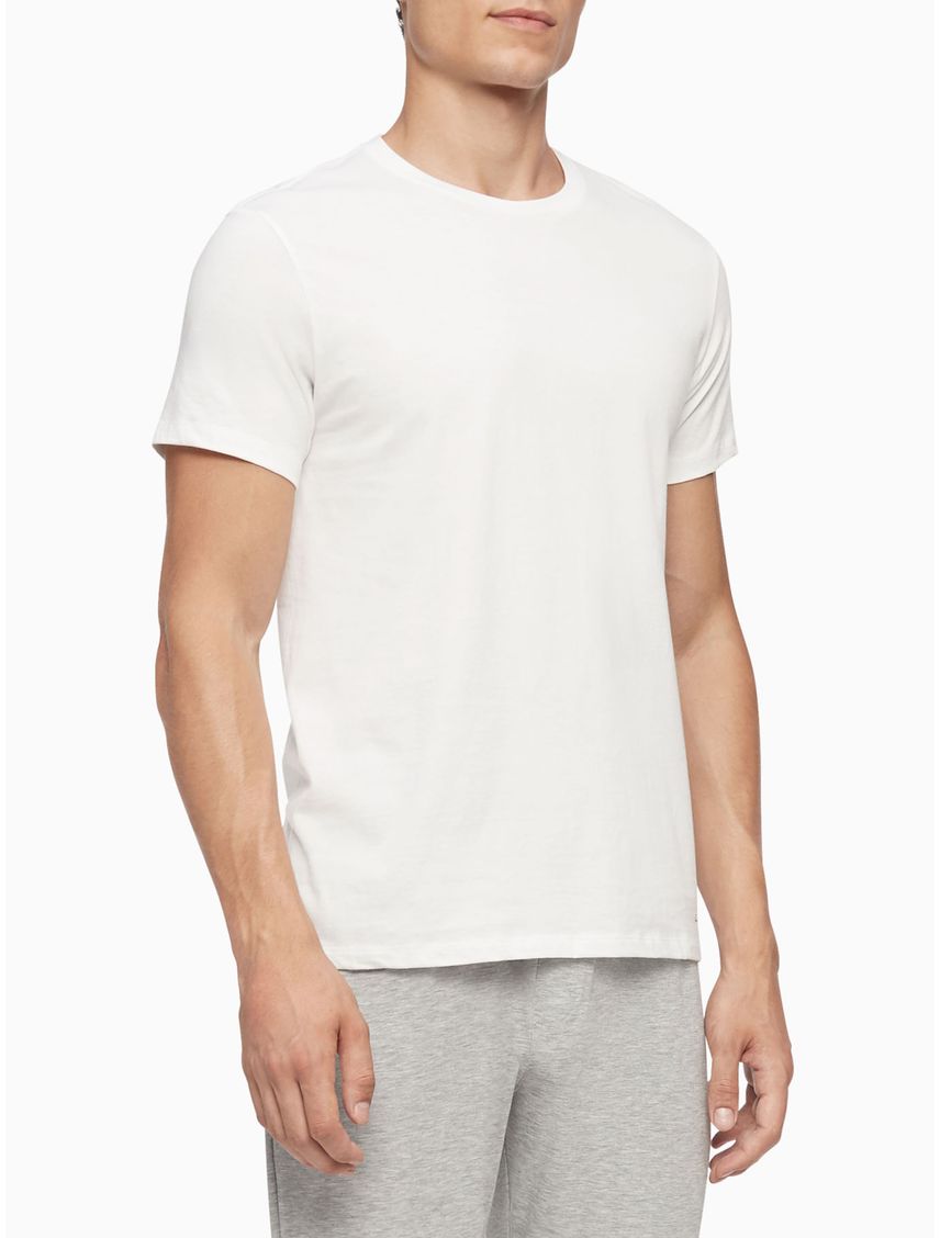 3 Pack De Camisetas Blancas Cuello Redondo