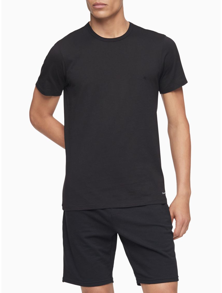 Paquete De 3 Camisetas Negras Slim Para Hombre