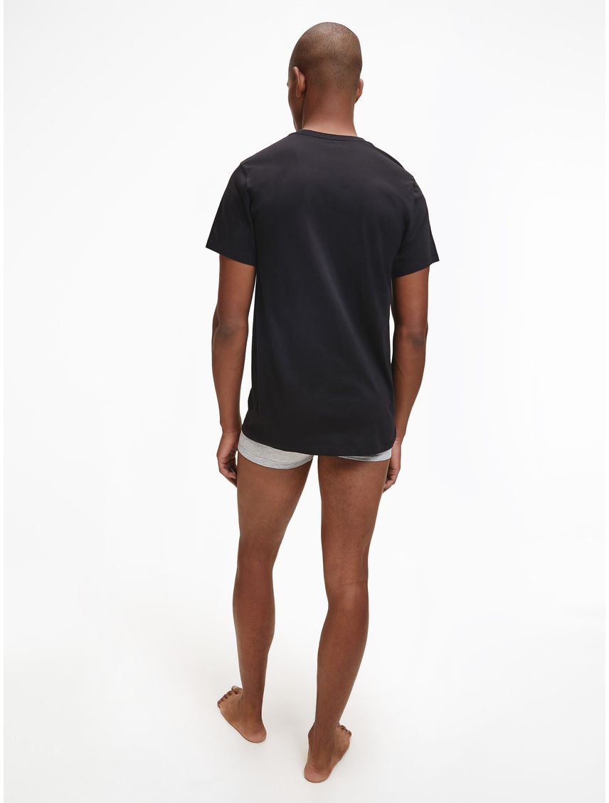 Paquete De 3 Camisetas Negras Cuello Redondo