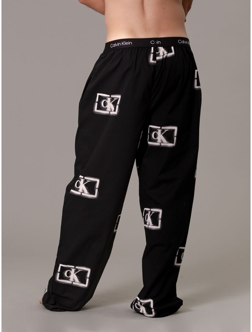 Pantalón Negro De Dormir - CK96 Para Hombre