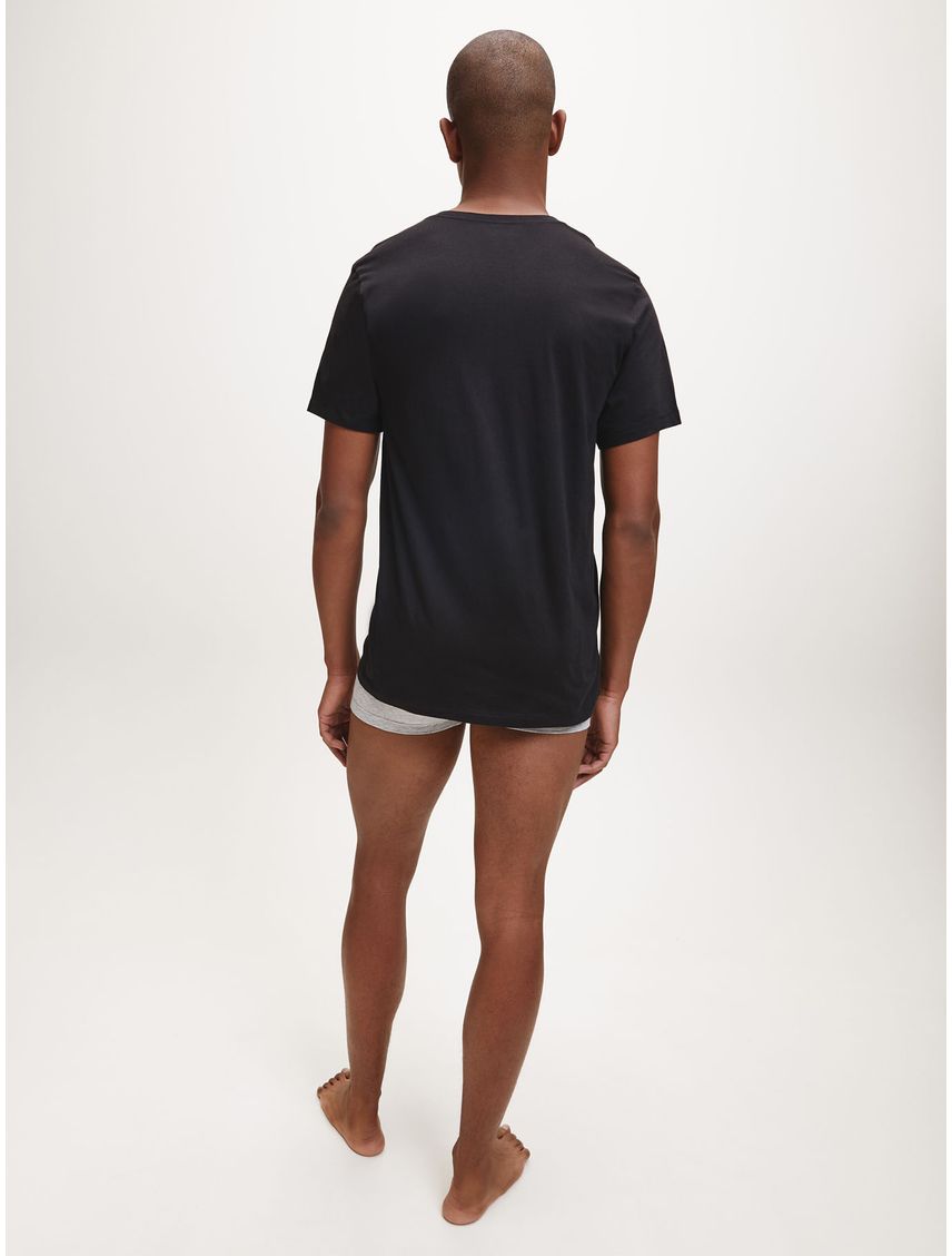 Paquete De 3 Camisetas Negras Cuello V Para Hombre