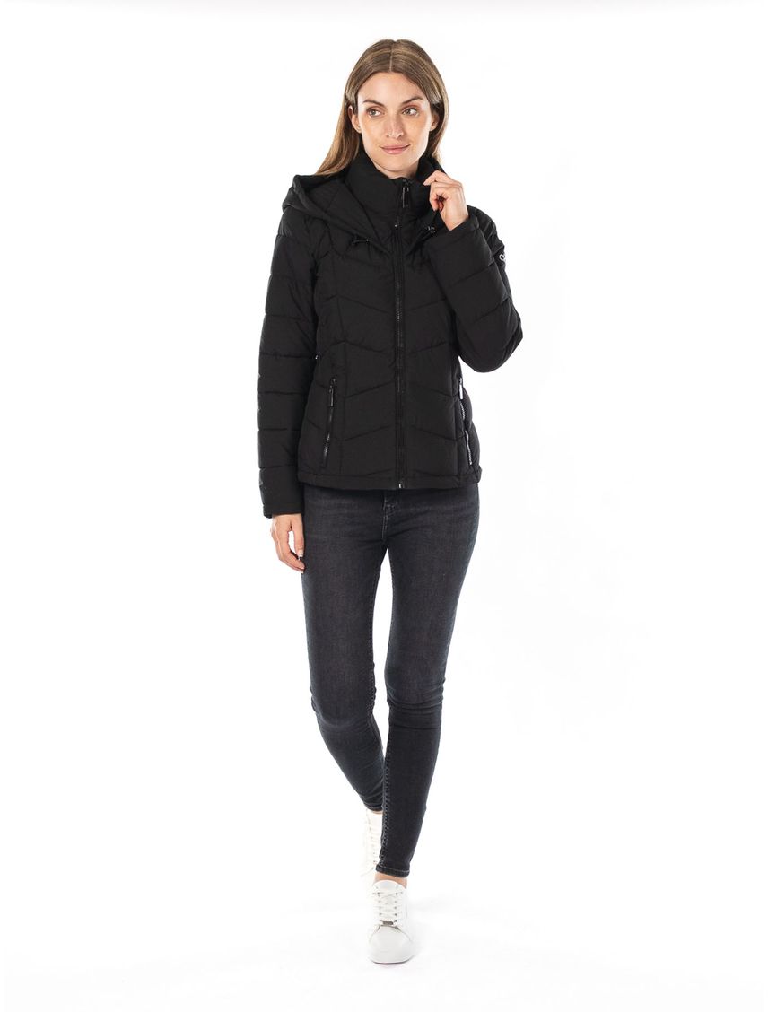 Chaqueta Manga Larga Con Cierre De Cremallera Y Bo Mujer Negro Calvin Klein