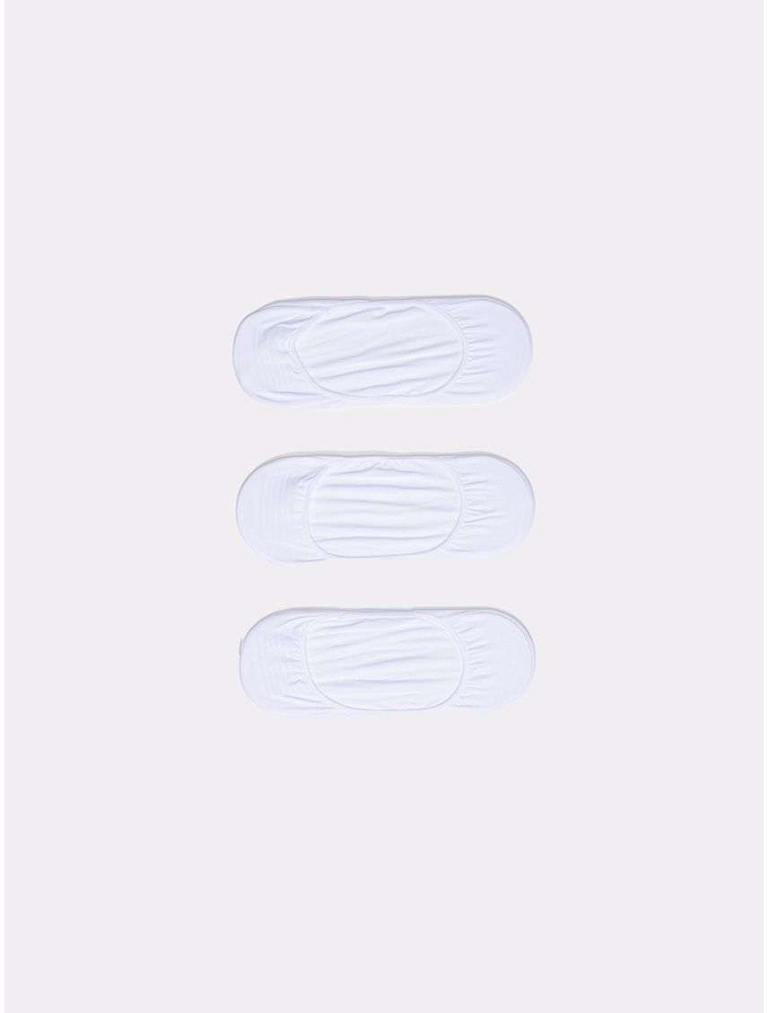 Pack blanco de 3 medias liner