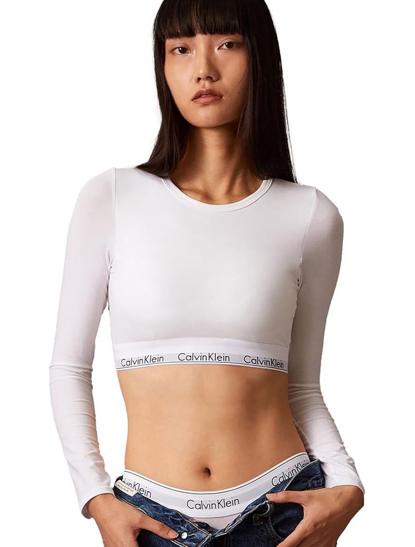 Camiseta blanca bralette - modern cotton