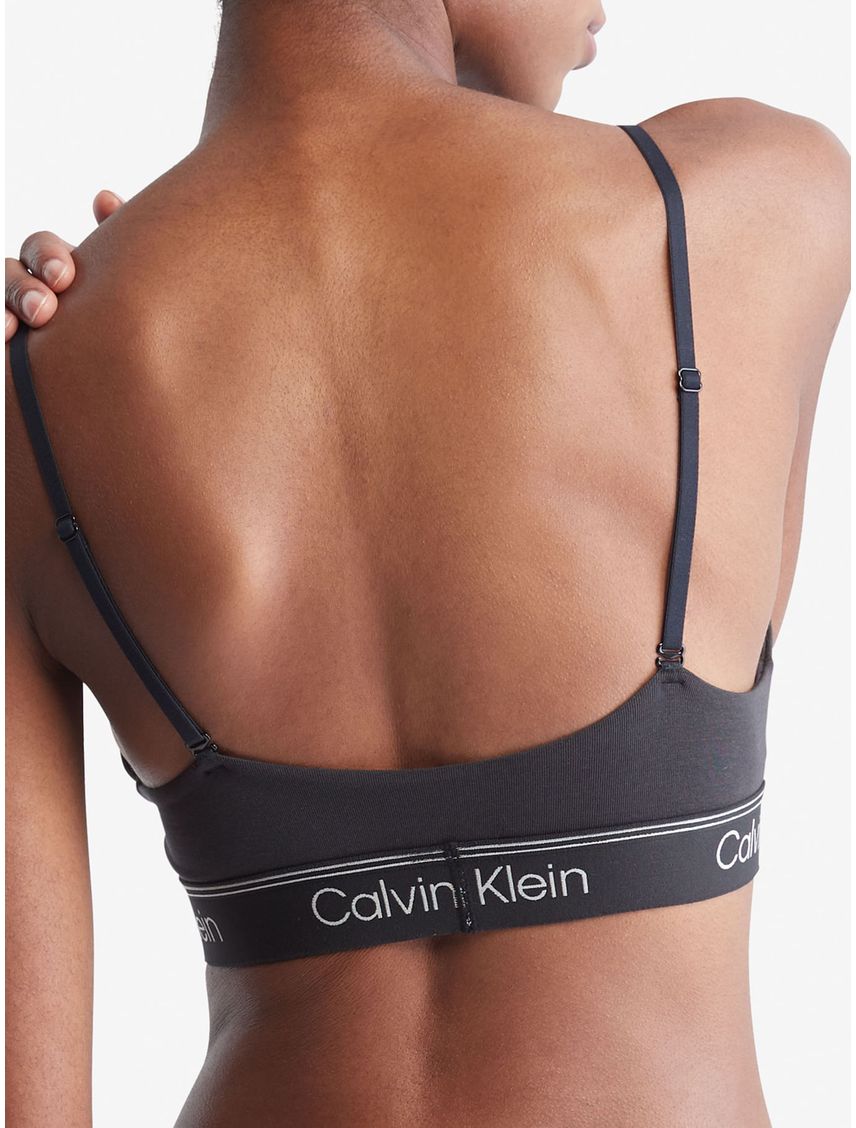 Bralette Con Logo Mujer Negro Calvin Klein