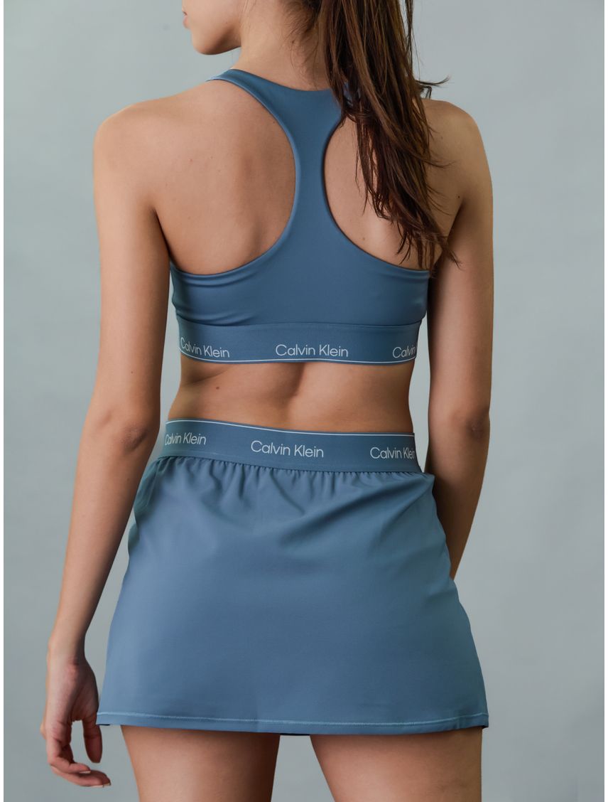 Top Deportivo Azul De Medio Impacto Para Mujer