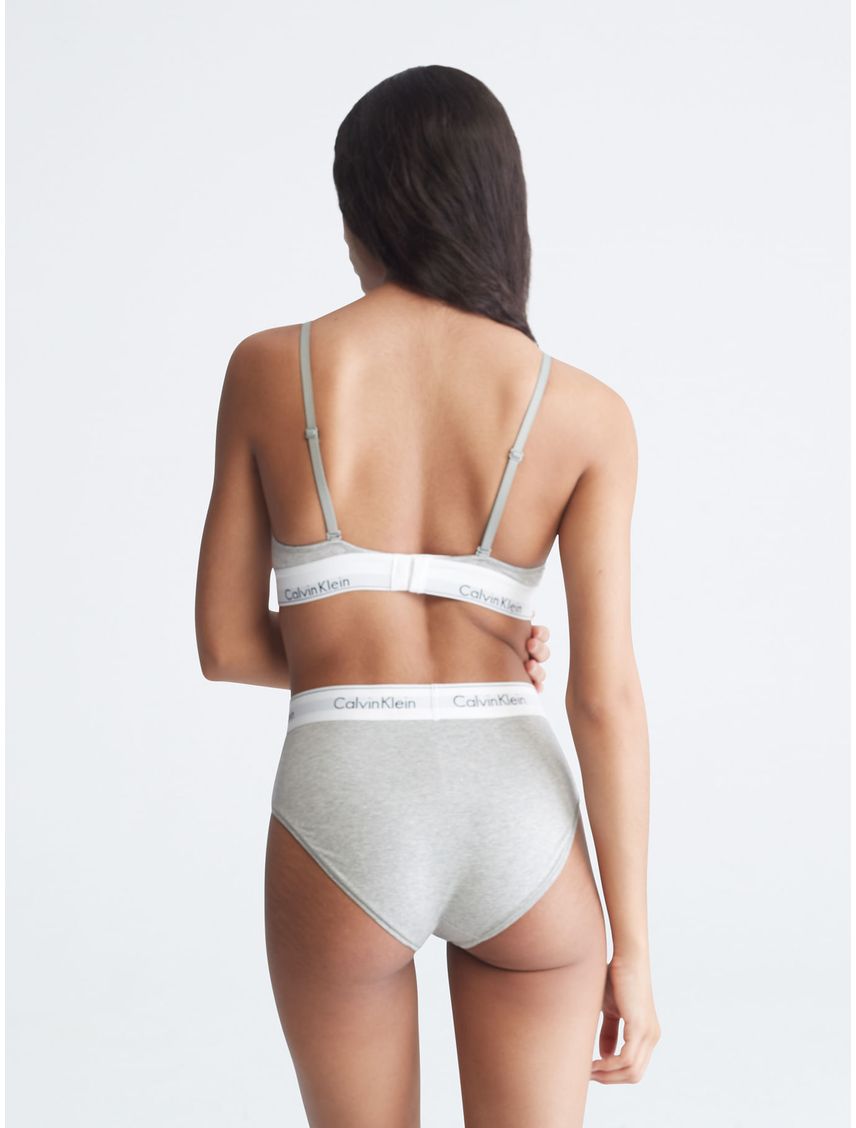 Bralette Gris En Triángulo Para Mujer