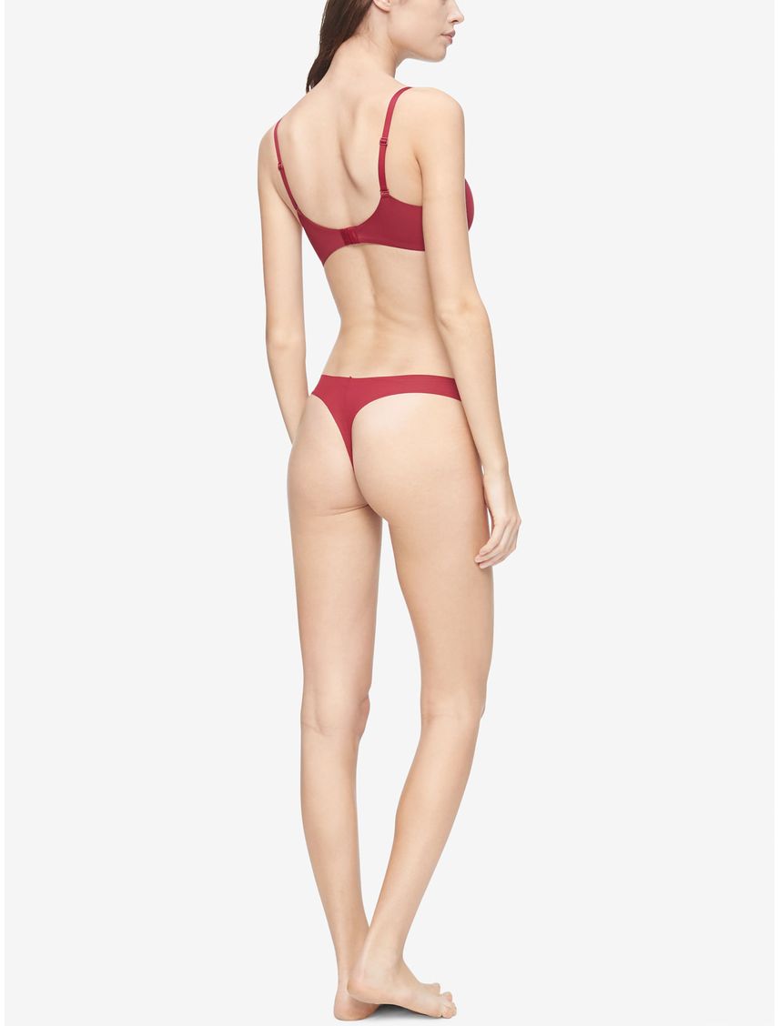 Brassier Rojo Microfibra Lightly Forrada Pc Mujer Calvin Klein