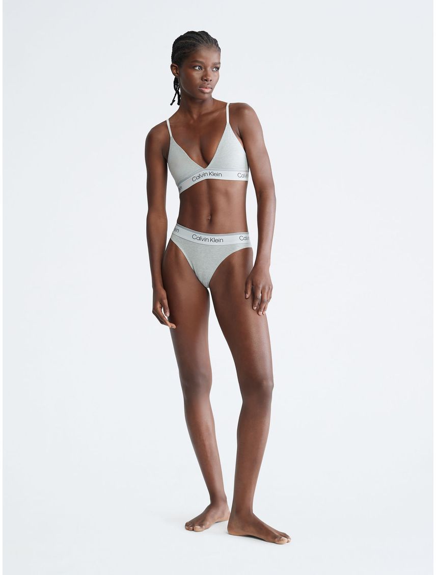 Bralette Gris Con Logo Para Mujer
