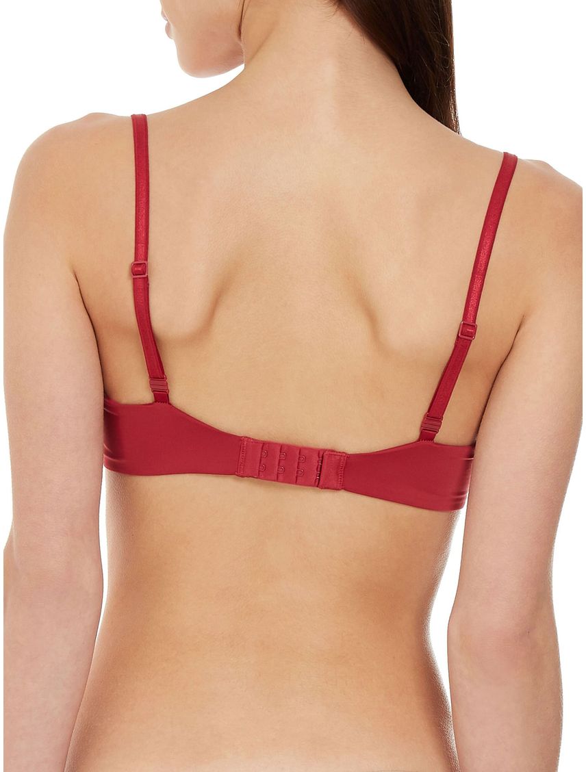 Brassier Rojo Microfibra Lift Demi Sin Varillas Mujer Calvin Klein