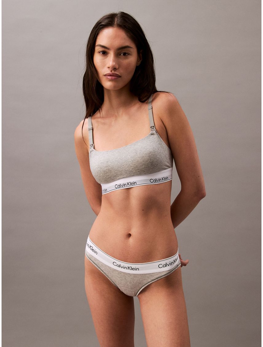 Bralette Gris De Maternidad - Moder Cotton
