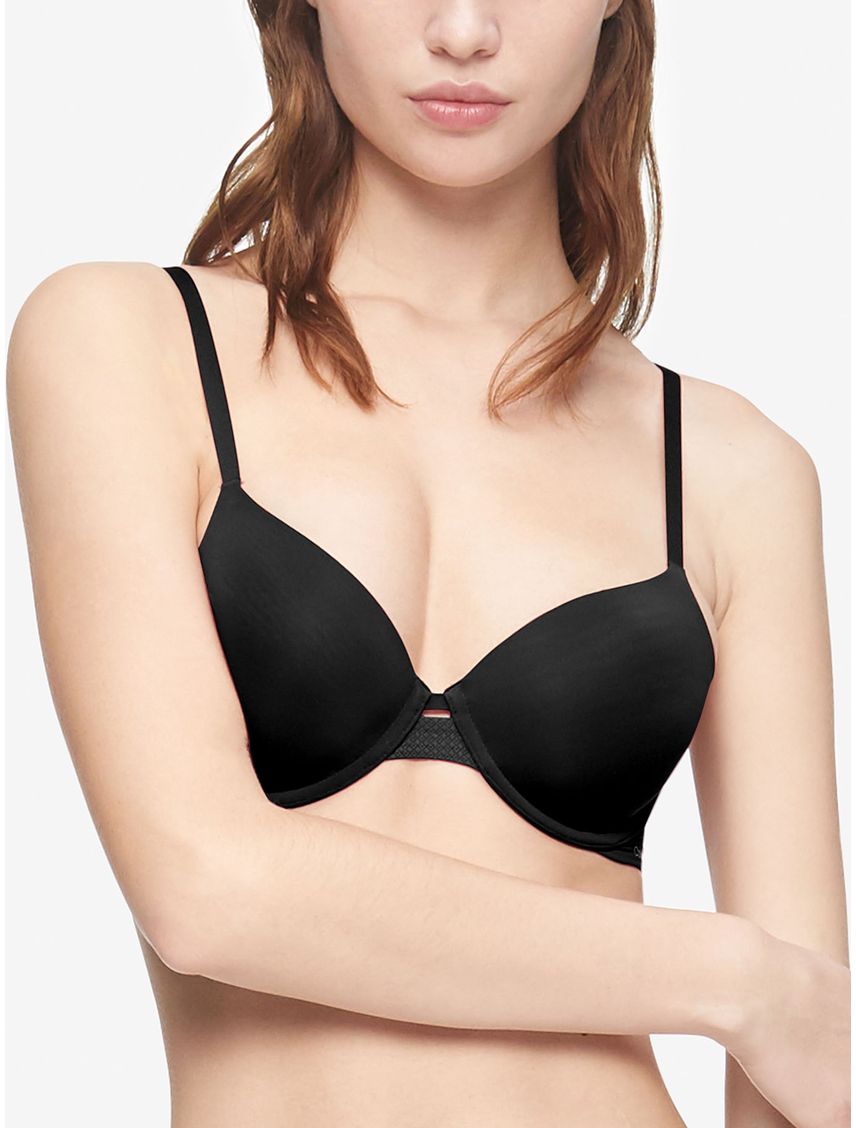 Brassier Negro Microfibra Lightly Forrada Pc Mujer Calvin Klein