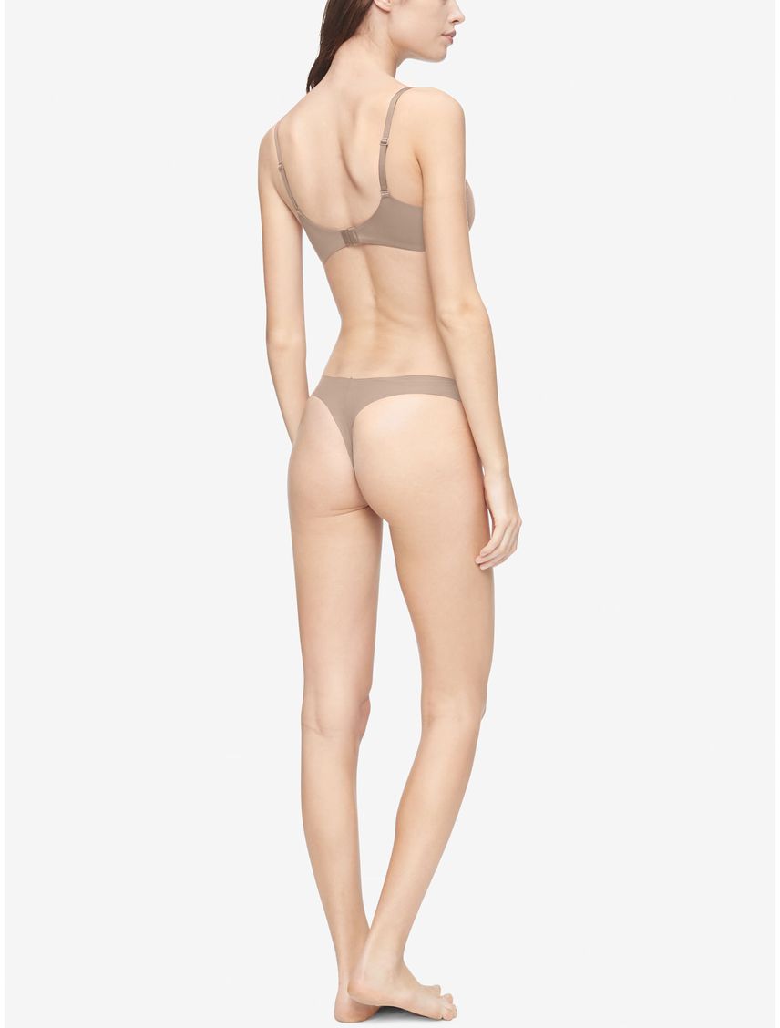 Brassier Café Microfibra Lightly Forrada Pc Mujer Calvin Klein