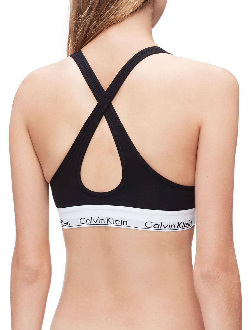 Brassier De Algodón Mujer Negro Calvin Klein