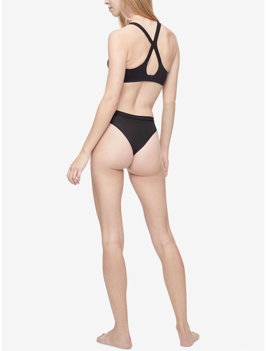 Brassier Negro Microfibra Mujer Calvin Klein