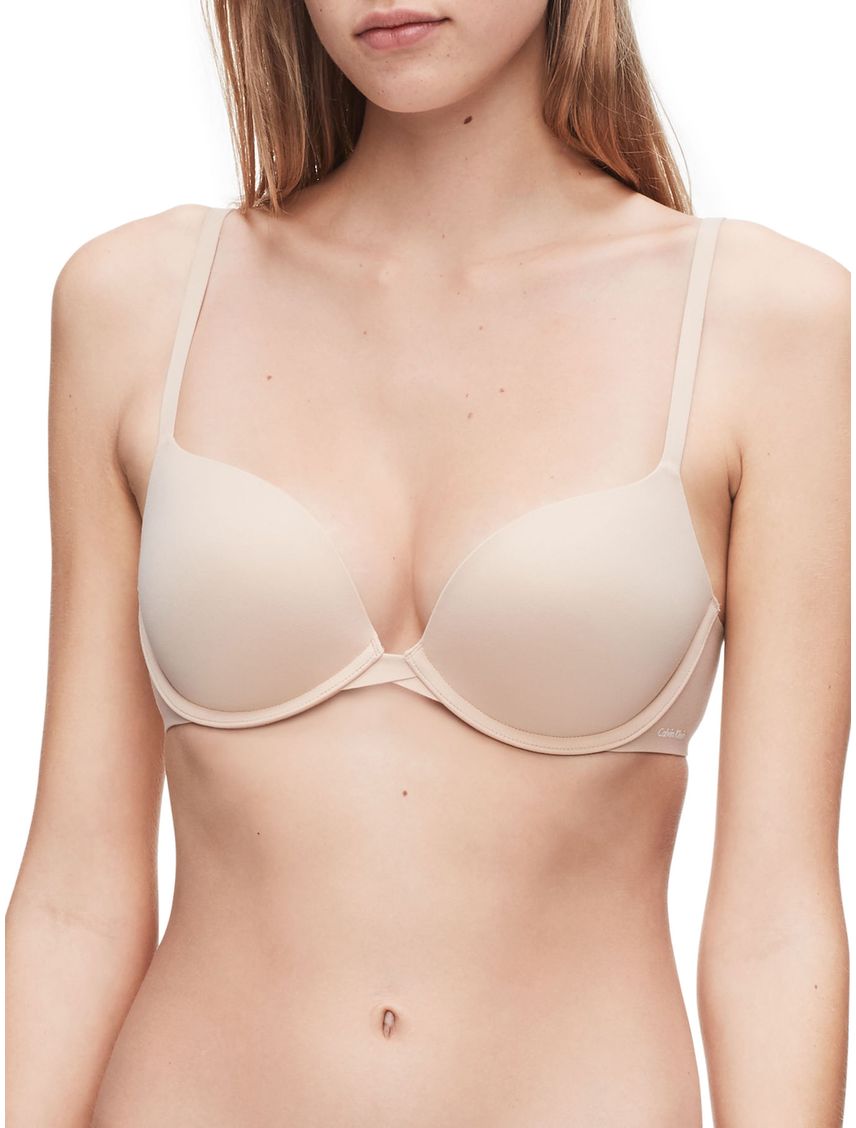 Brassier Beige Microfibra Memory Touch Push Up