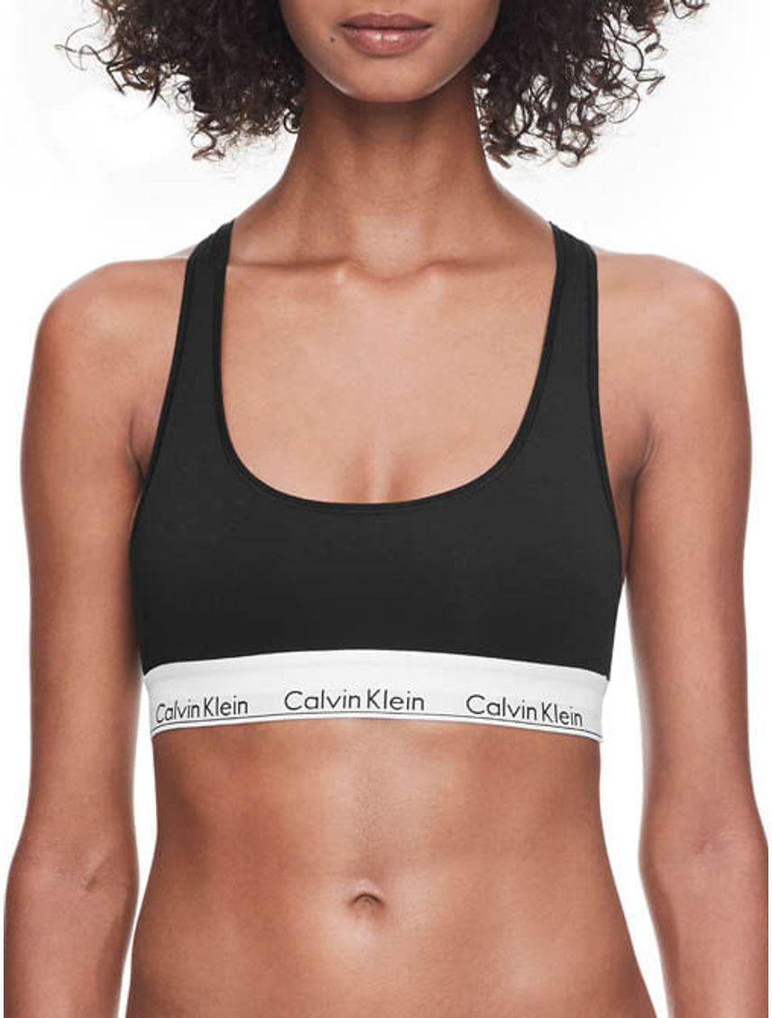 Bralette Negro Algodón Mujer Calvin Klein