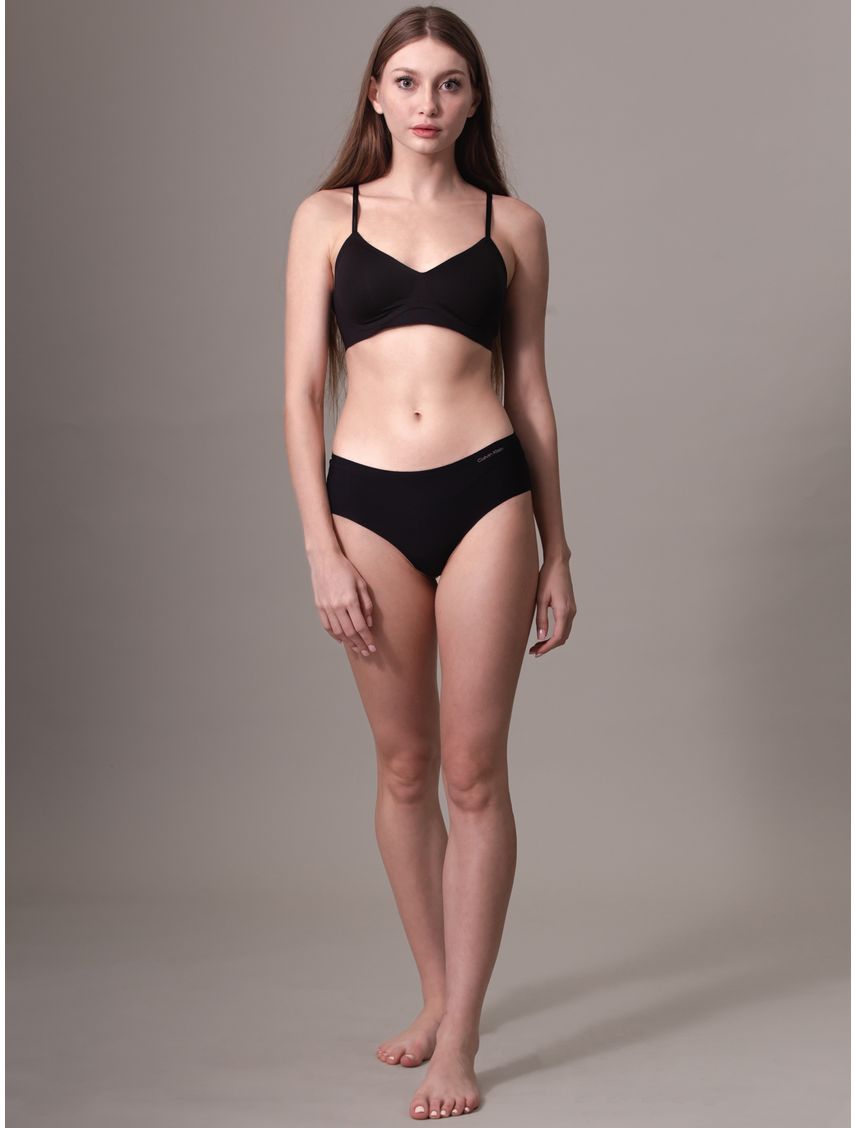 Bralette negro con forro ligero y con aros de gel - invisibles