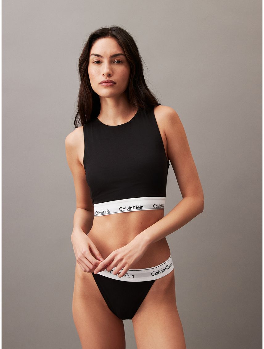 Bralette negro de espalda abierta - Modern Cotton