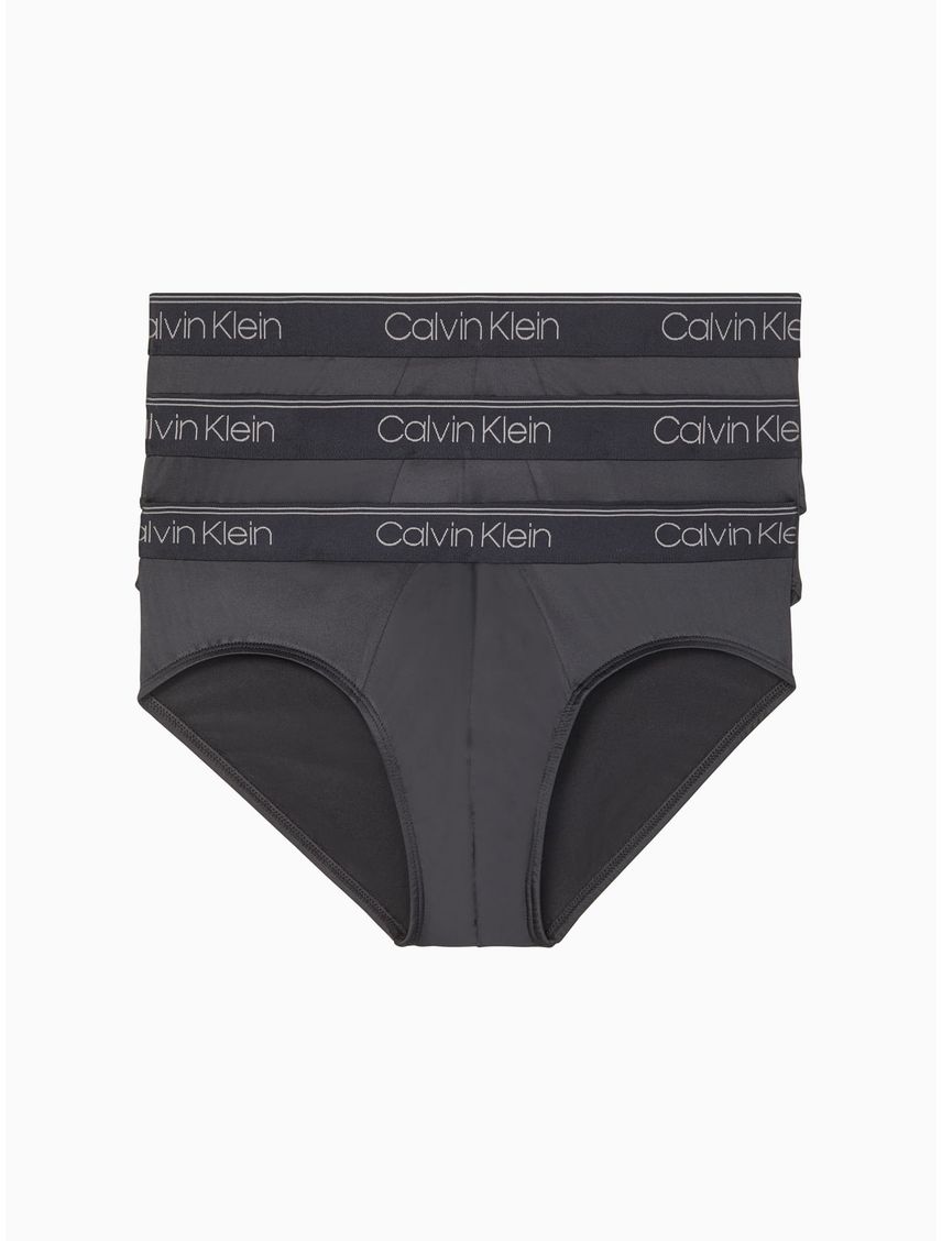 3 Pack de Calzoncillos Negros En Microfibra Hip Brief
