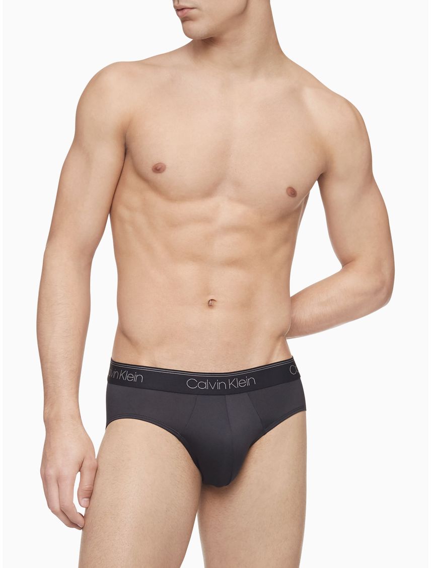 3 Pack de Calzoncillos Negros En Microfibra Hip Brief
