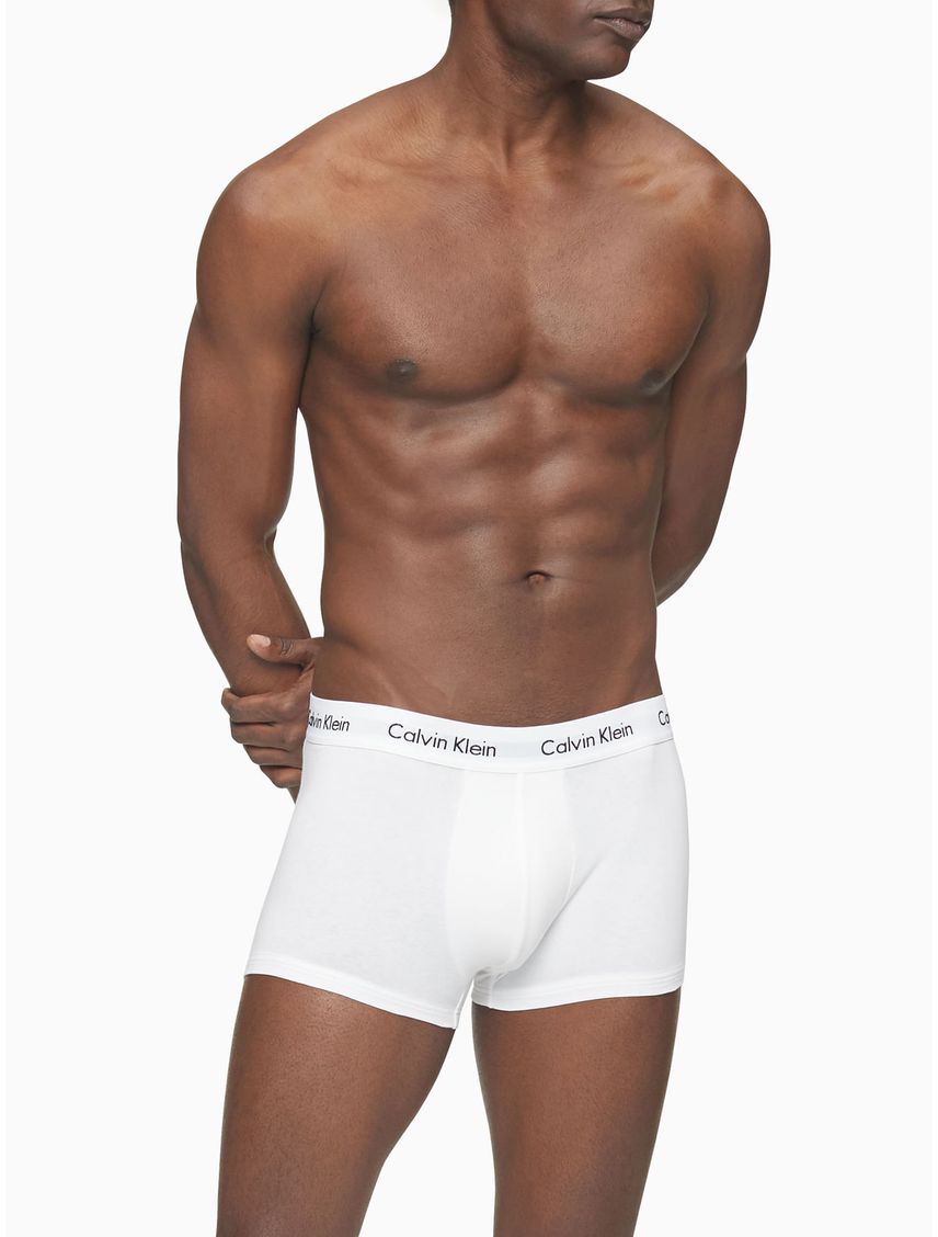 3 Pack de Boxer Blancos En Algodón Low Rise Trunk