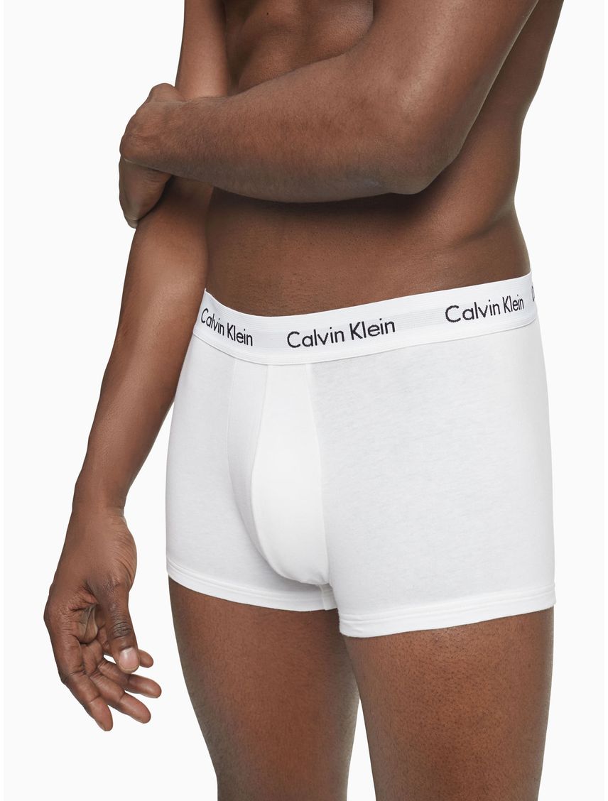 3 Pack de Boxer Blancos En Algodón Low Rise Trunk