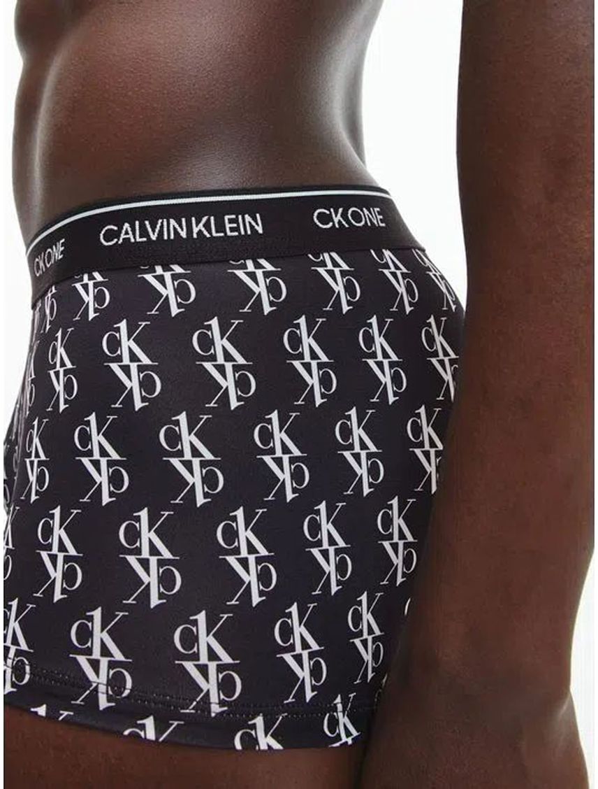 Boxer Microfibra Low Rise Trunk Hombre Negro Calvi
