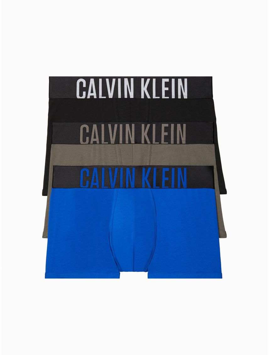 Boxer Multicolor Algodón Trunk 3 Piezas Hombre Calvin Klein A