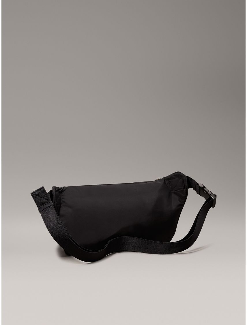 Bolso negro cruzado 2 en 1 plegable