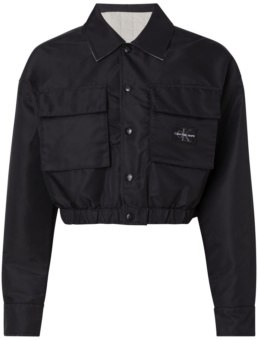 Chaqueta Negra Reversible Para Mujer