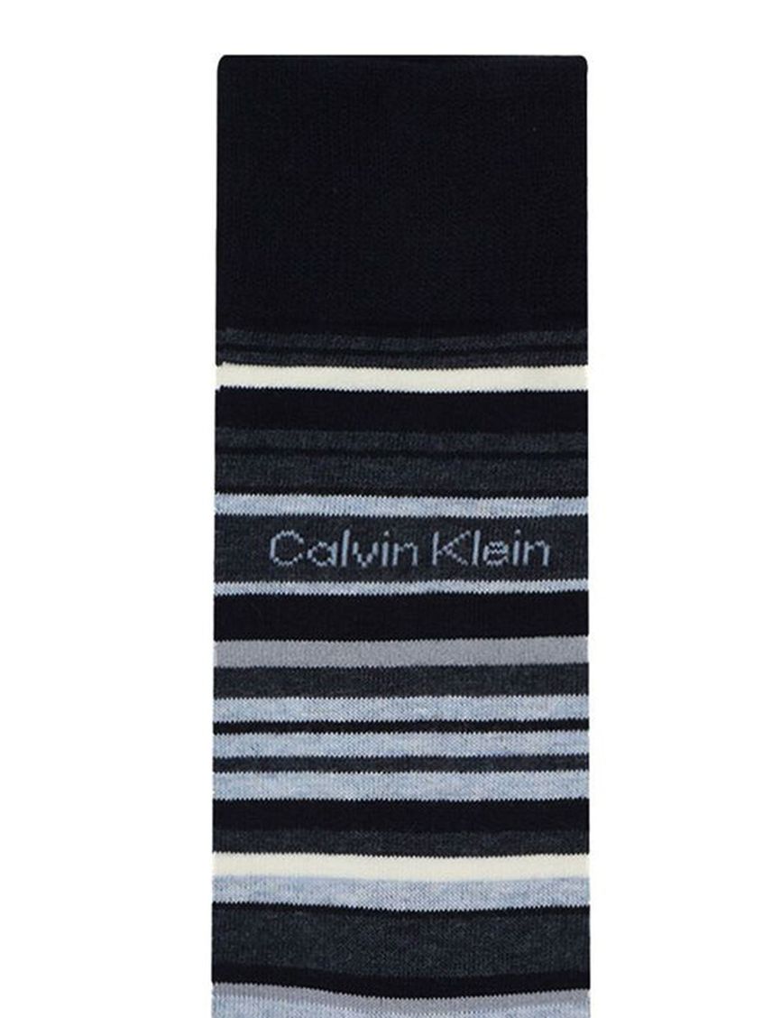 Pack Multicolor De 3 Pares Medias Con Rayas Hombre Calvin Klein Negro