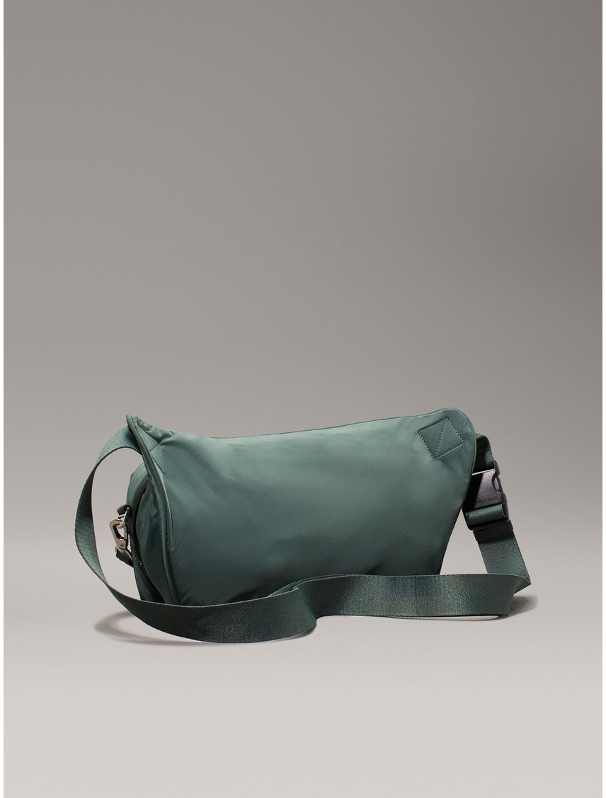 Bolso verde cruzado 2 en 1 plegable