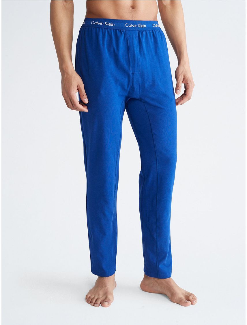 Pantalón Largo Con Logo Hombre Azul Calvin Klein