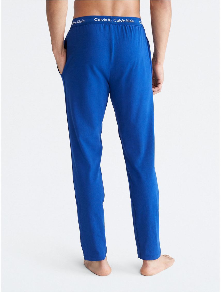 Pantalón Largo Con Logo Hombre Azul Calvin Klein