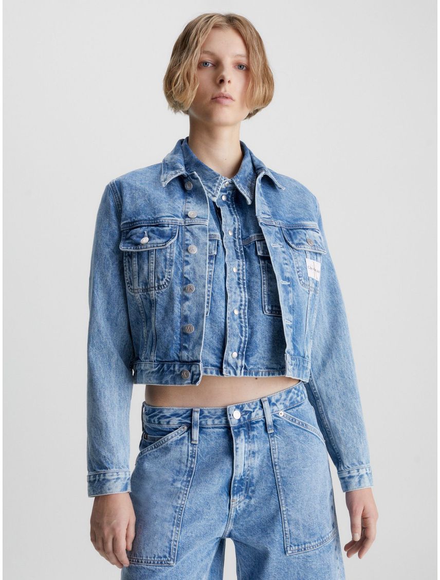 Chaqueta Jeans Azul Calvin Klein Mujer