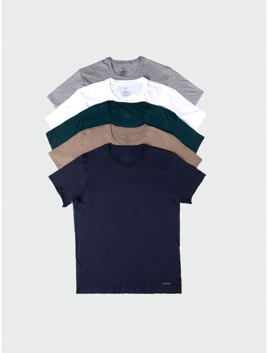 Pack multicolor de 5 camisetas - cotton classics