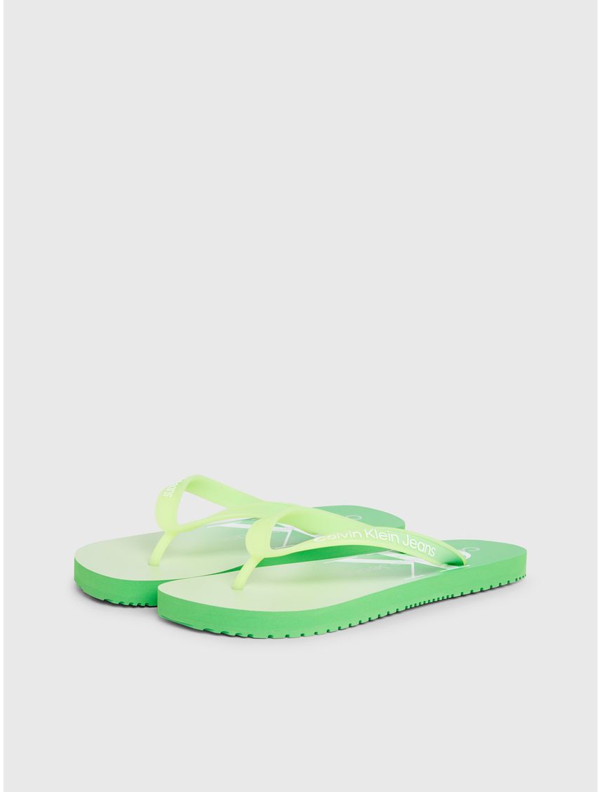 Sandalias verde degradadas