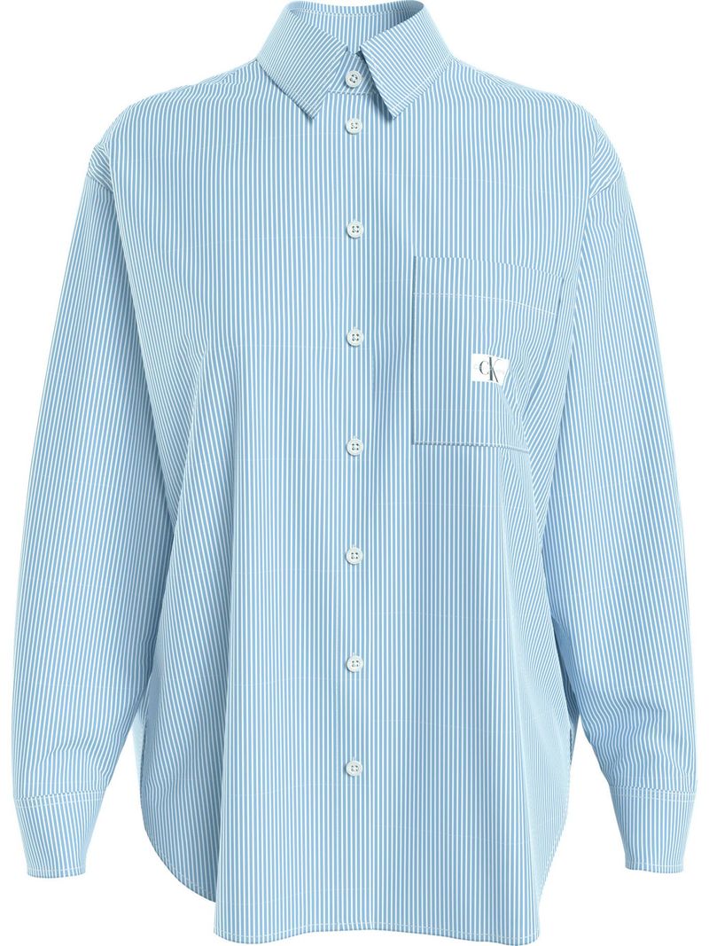 camisa-azul-relaxed-de-rayas-con-bolsillo-para-mujer