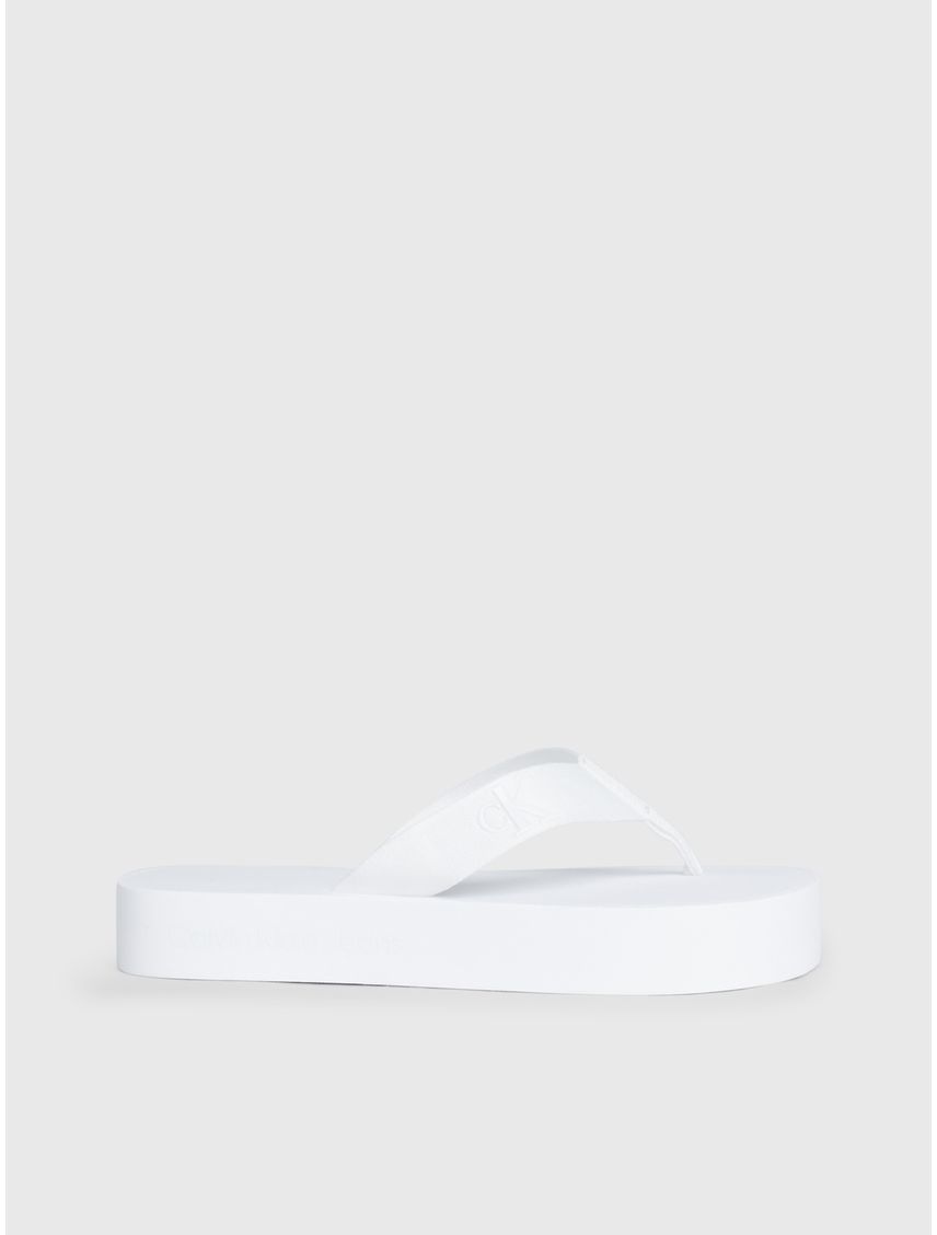 Sandalias blanco blanco de plataforma
