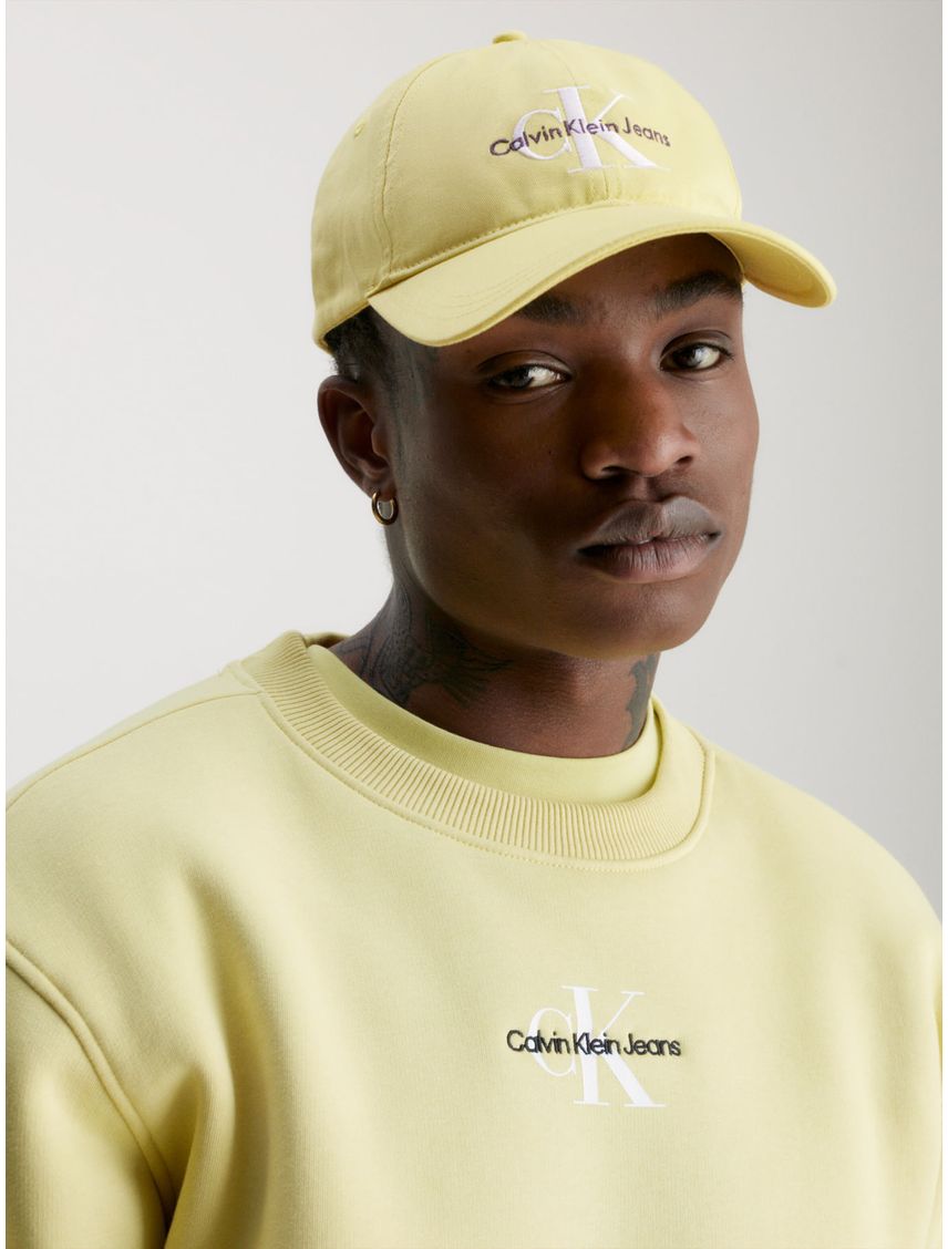 Gorra Amarillo De Algodón Orgánico Con Logo
