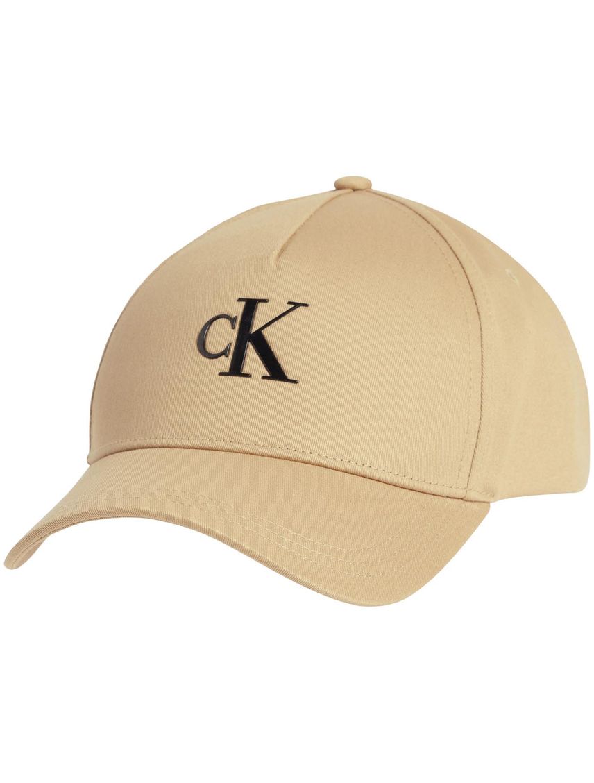 Gorra Beige Con Visera Curva