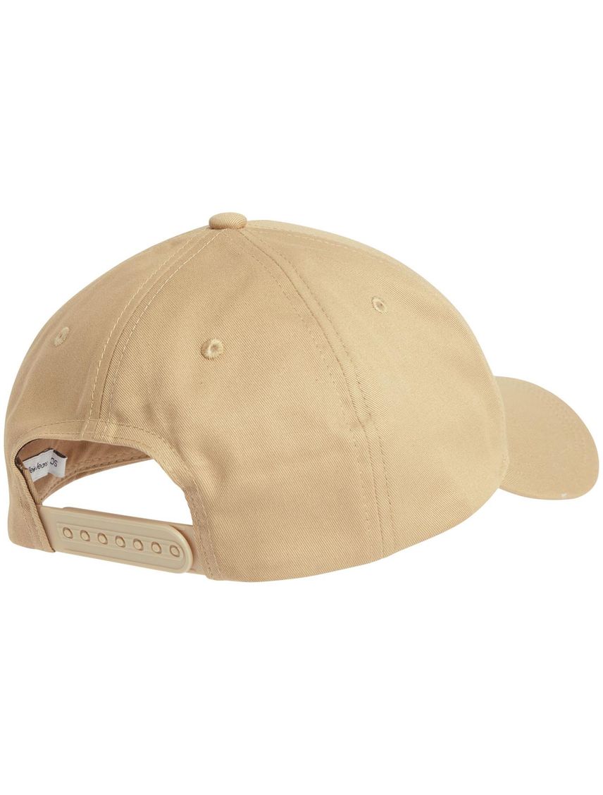 Gorra Beige Con Visera Curva