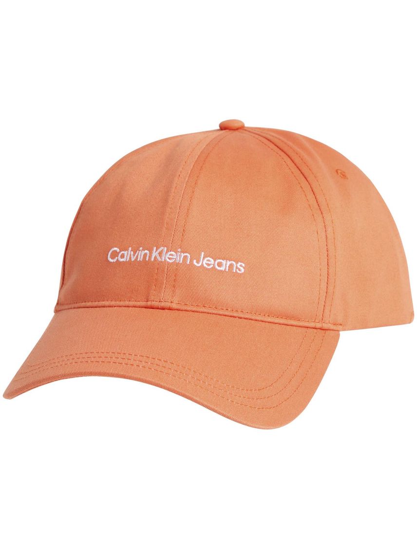 Gorra Naranja De Algodón Orgánico Con Logo