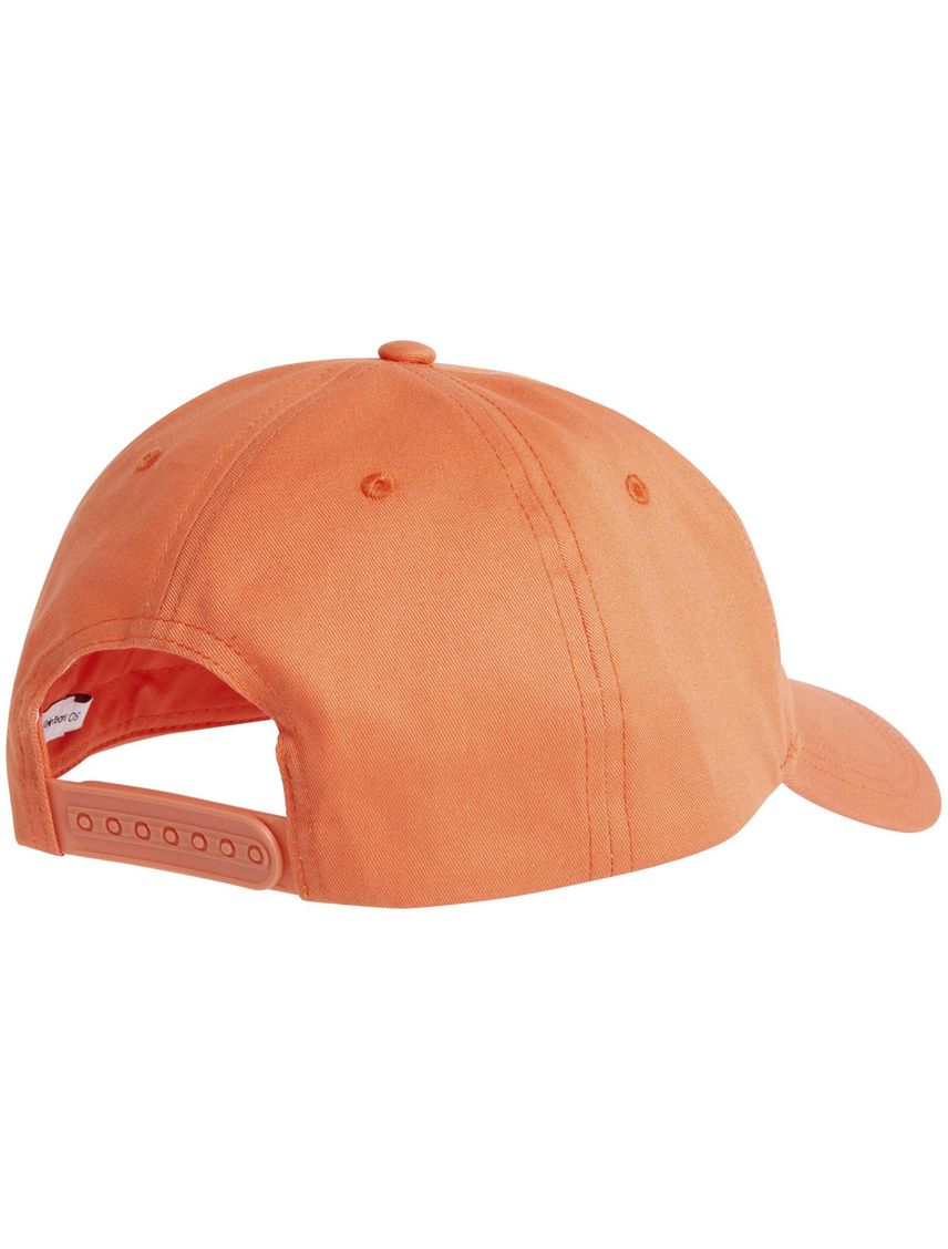 Gorra Naranja De Algodón Orgánico Con Logo