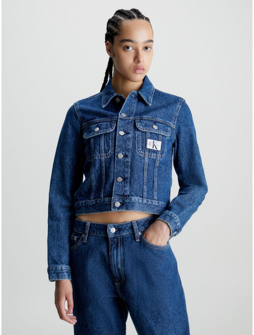 Chaqueta Azul Cropped Jean
