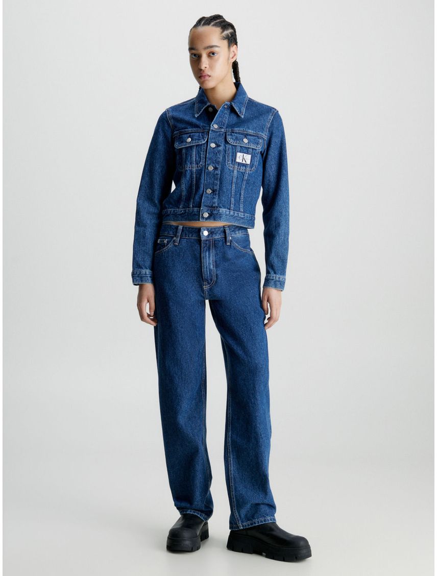 Chaqueta Azul Cropped Jean