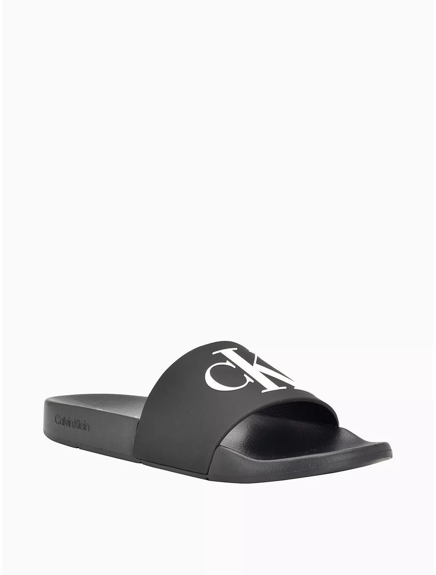 Sandalias negro con monograma