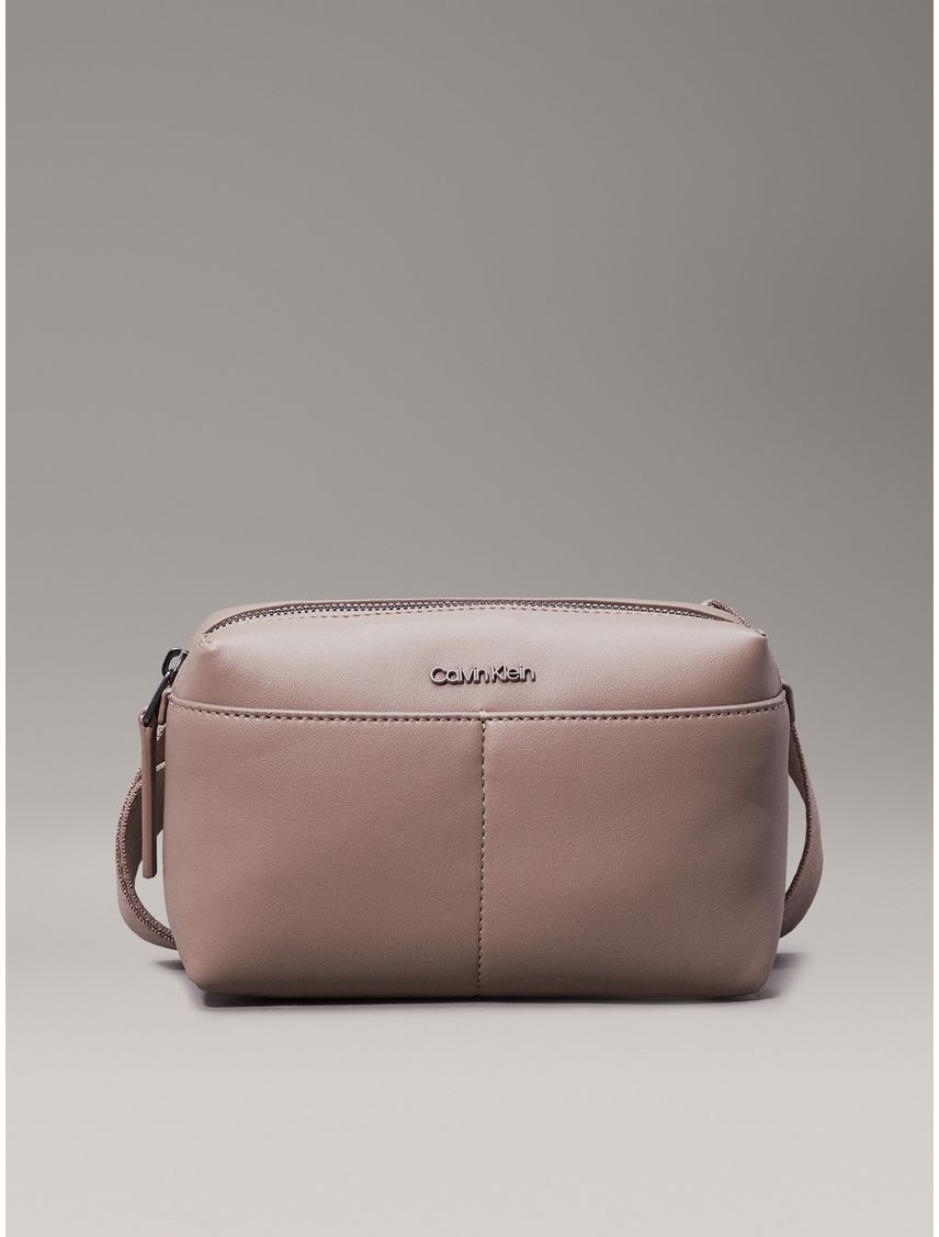 Bolso gris cruzado clean essential