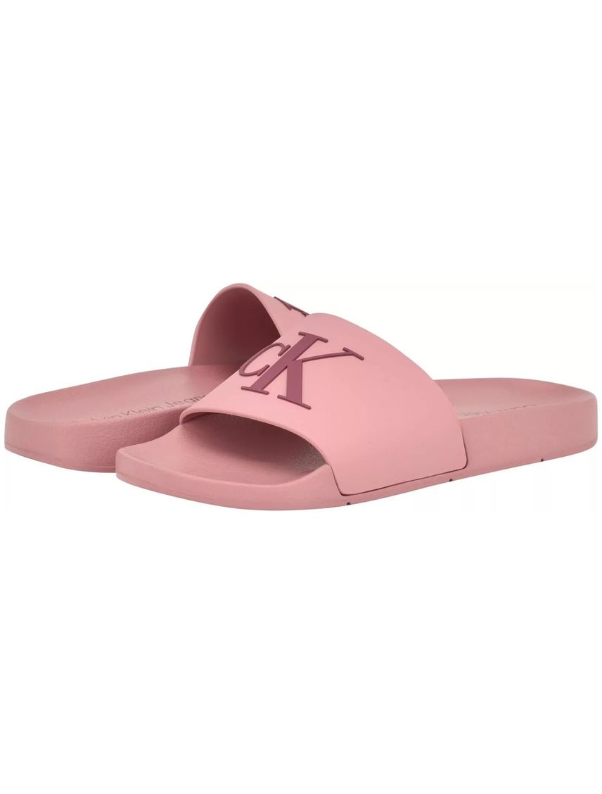 Sandalias rosado con monograma